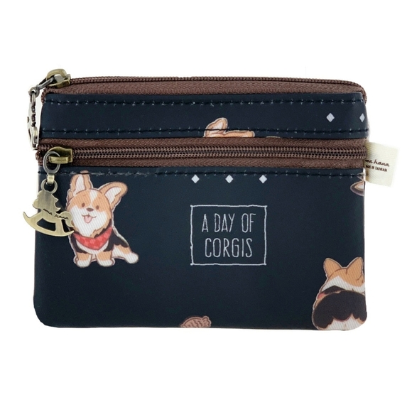 Uma Hana Handbags - Waterproof Corgi Coin Purse Keychain Pouch Holder